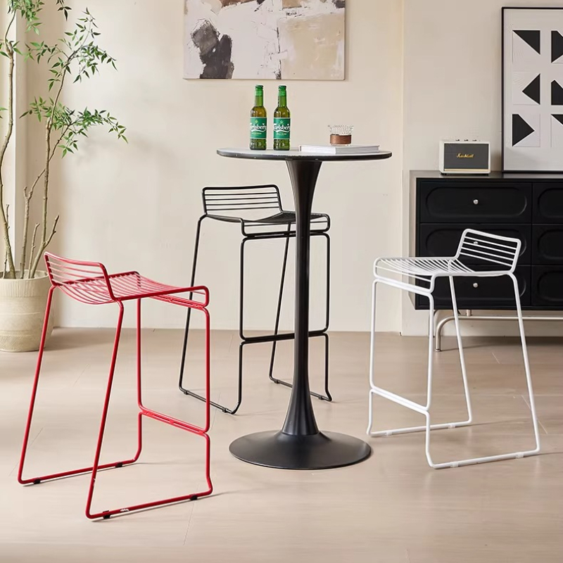 Home Bar Seating - Stołek barowy w stylu nordyckim minimalistycznym,