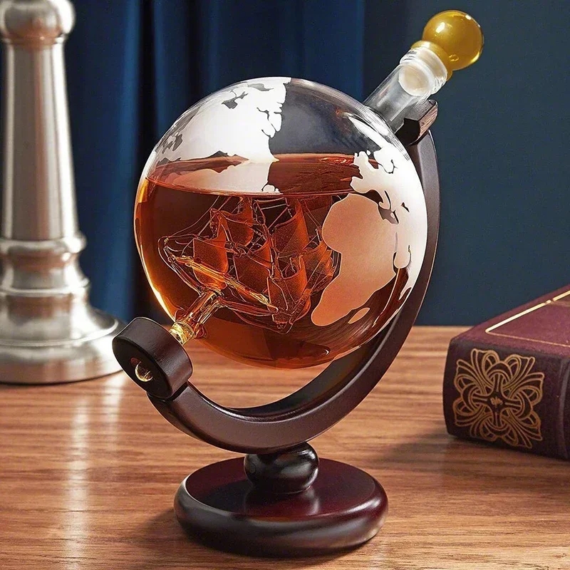 Decanter Globe Set - Zestaw kreatywnych karafek Globe o pojemności