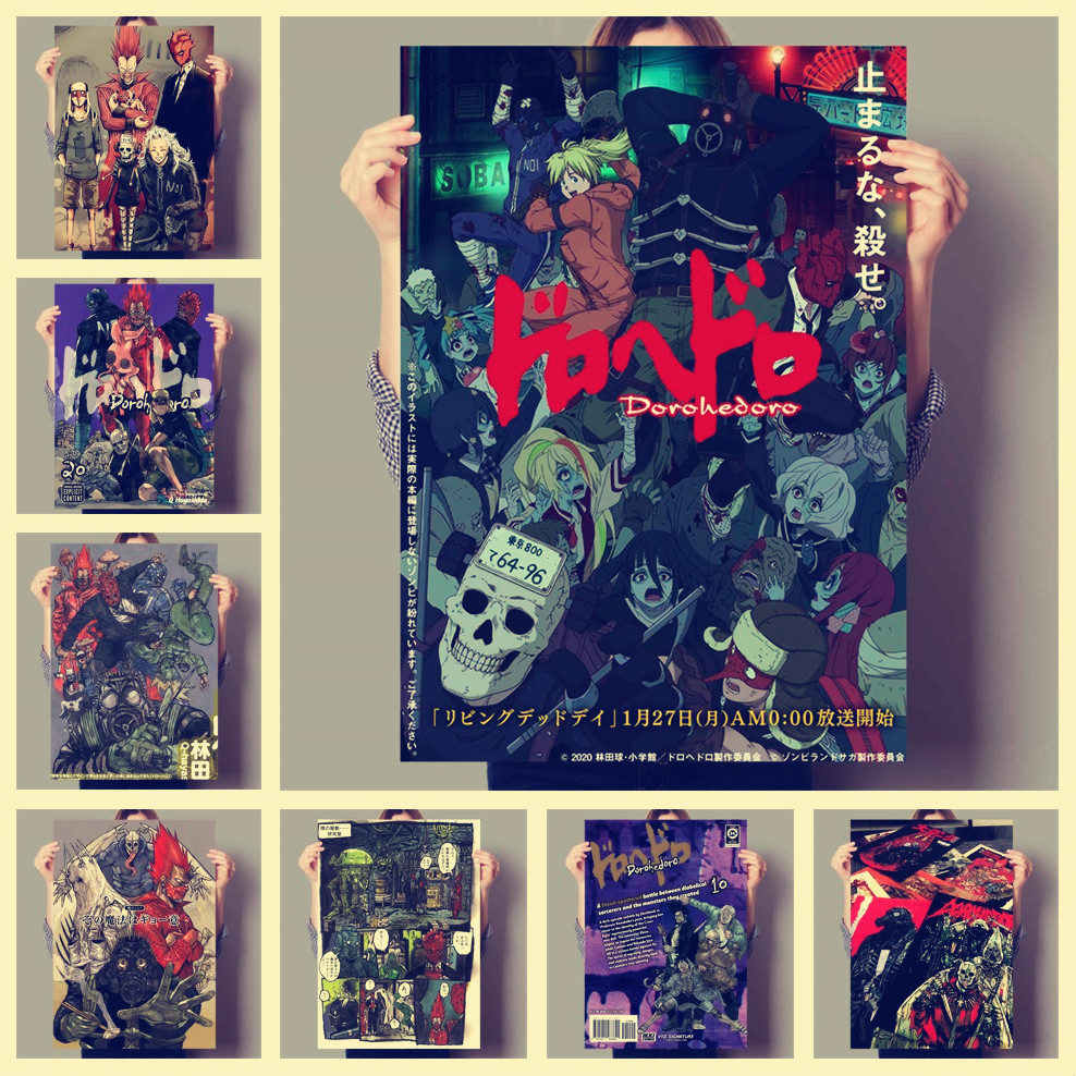 Home Bar Seating - Anime Vintage Dorohedoro plakat obraz artystyczny