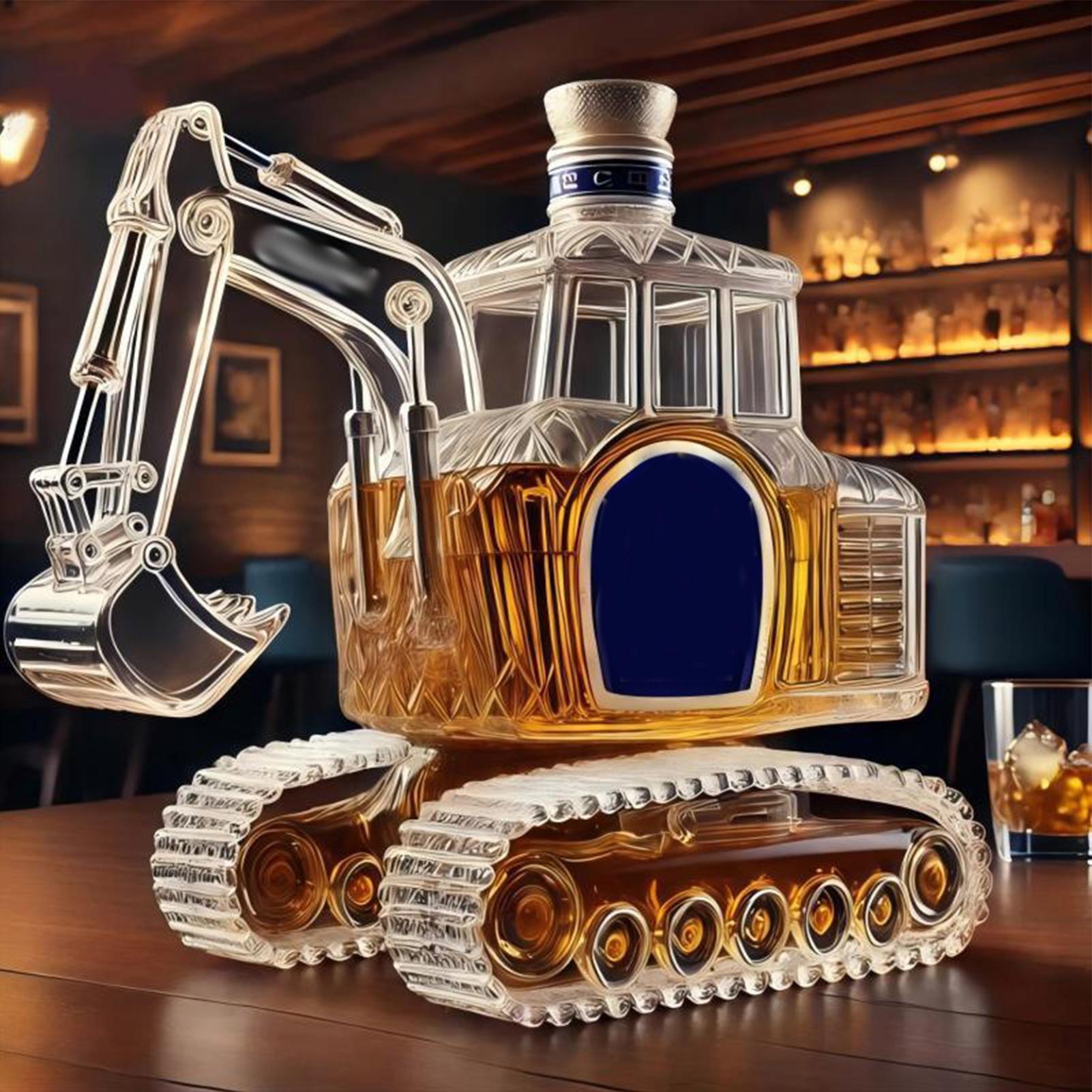 Home Bar Supplies - Wytrzymała karafka do whisky w kształcie