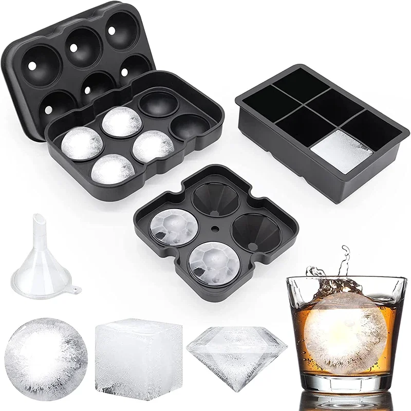 Ice Mold Sphere - Duże tacki na kostki lodu Silikonowe