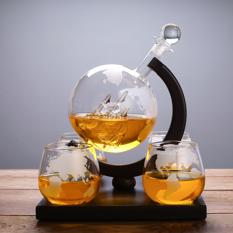 Dekanter w kształcie globu, ki – Decanter Globe Set recenzja i cena
