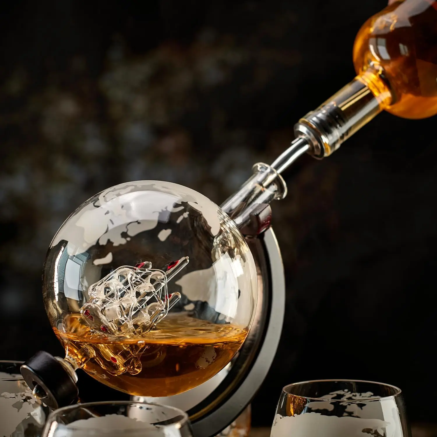 NANCIHUI kreatywny szklana kar – Decanter Globe Set recenzja i cena