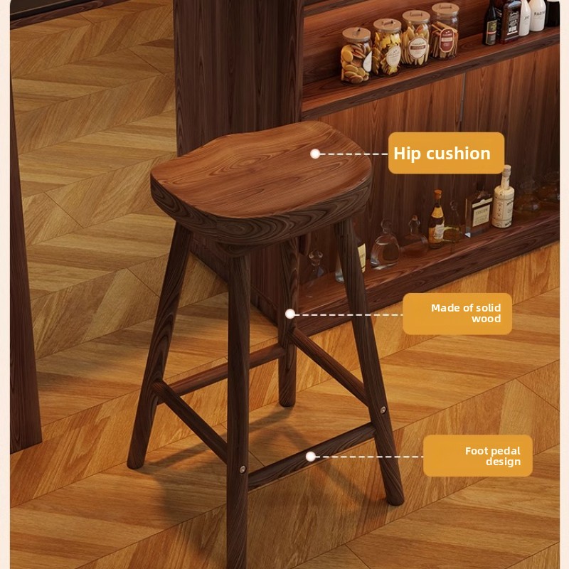 Krzesło barowe z litego drewna – Home Bar Seating recenzja i cena