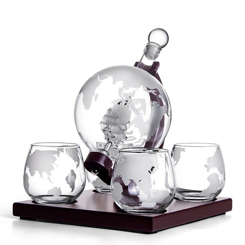 Globe karafka kreatywna szklan – Decanter Globe Set recenzja i cena