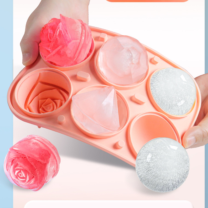 3D Rose Diamond Round Ice Cube – Ice Mold Sphere recenzja i cena