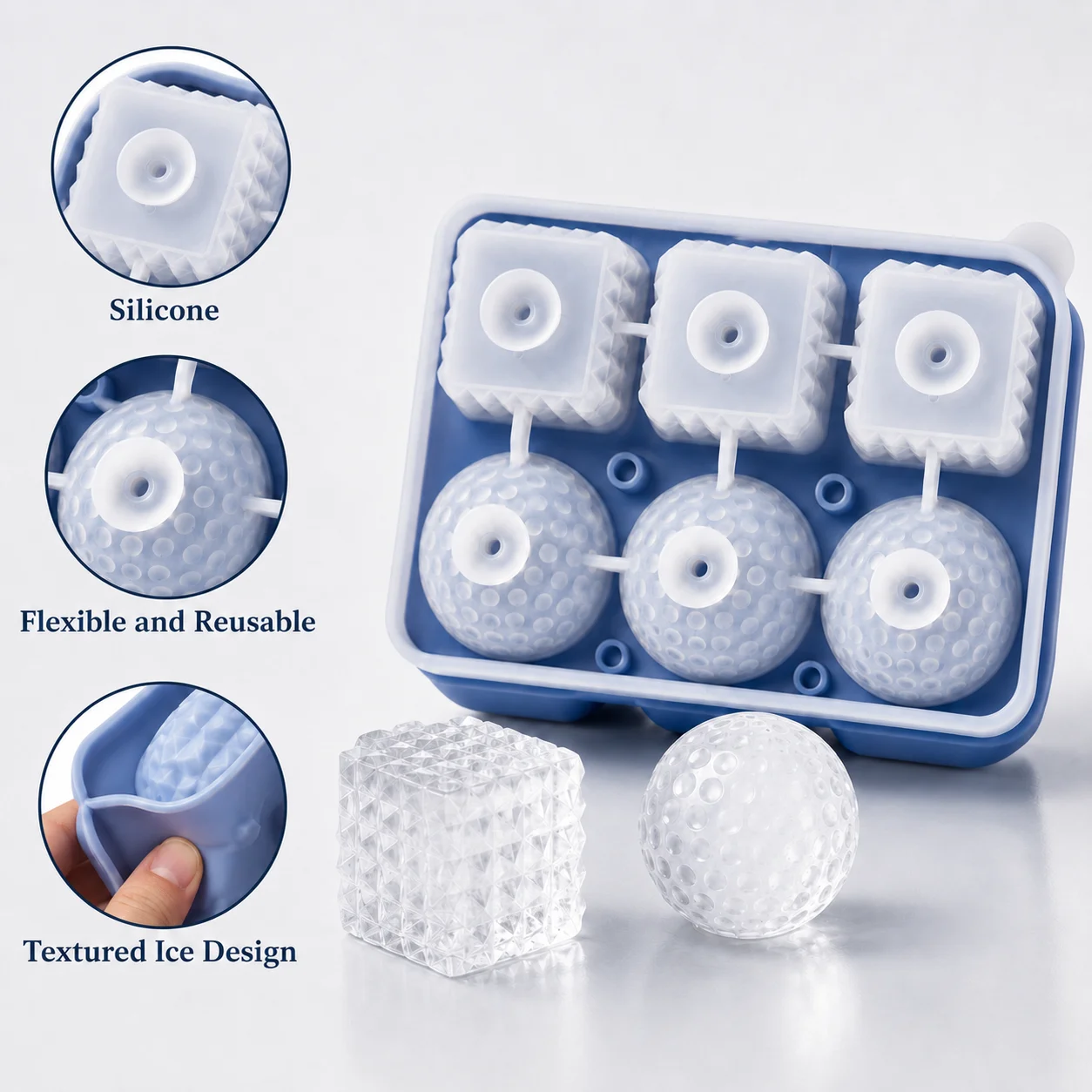 Silikonowa forma do lodu w ksz – Ice Mold Sphere recenzja i cena