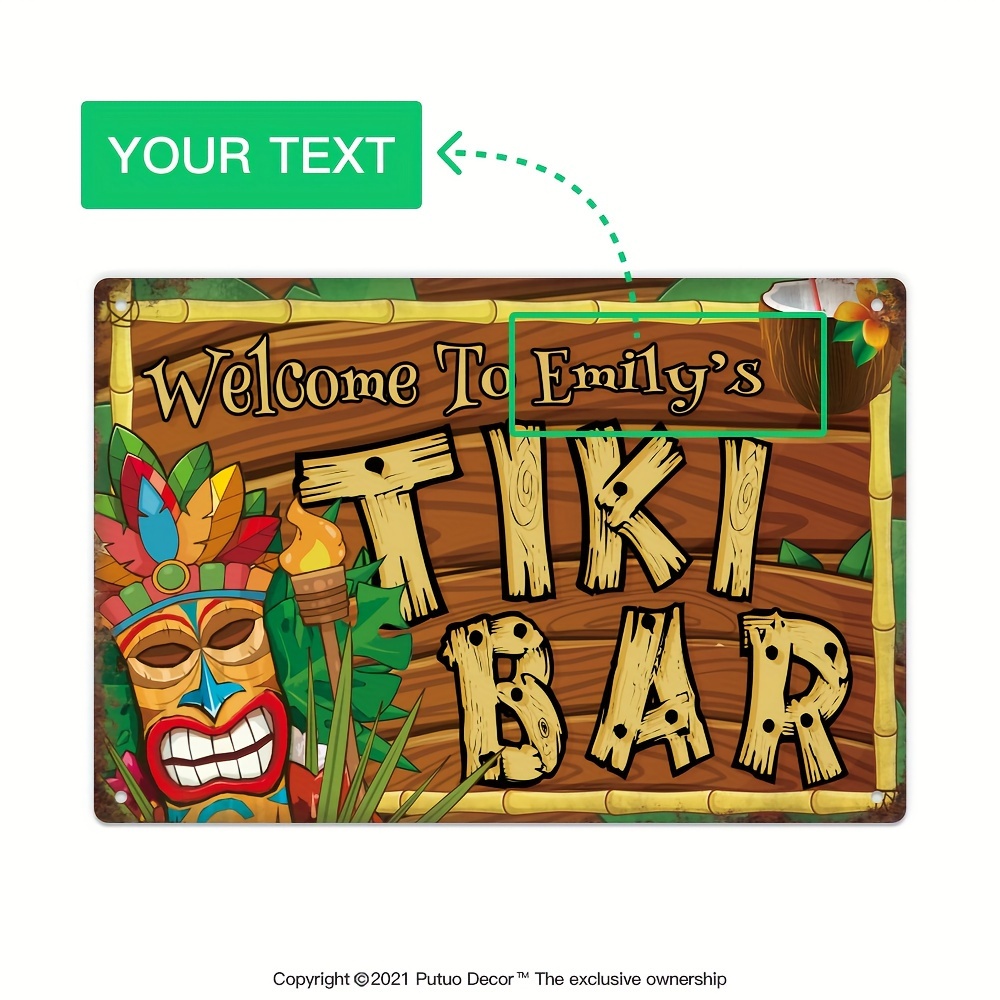 Personalizowany szyld Tiki Bar – Home Bar Cafe recenzja i cena
