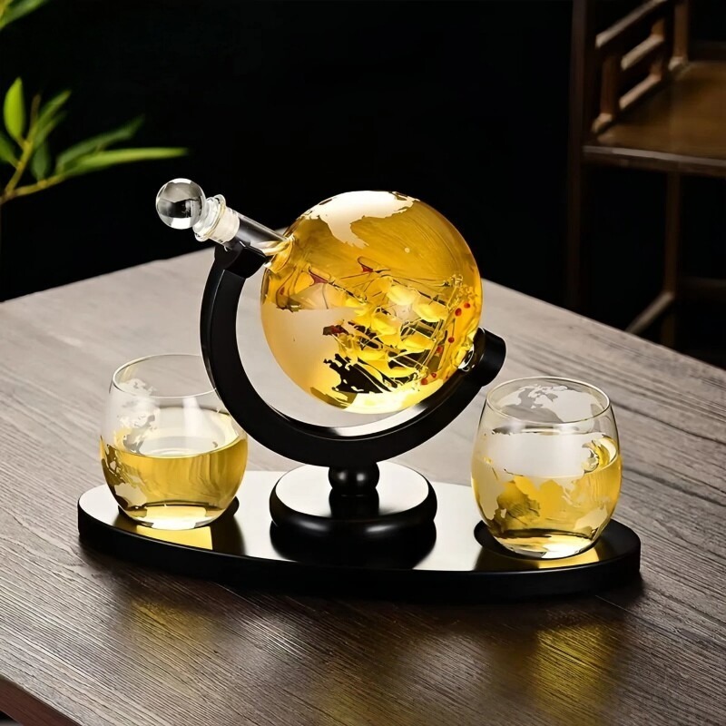 Dekoracyjny zestaw karafki do  – Decanter Globe Set recenzja i cena