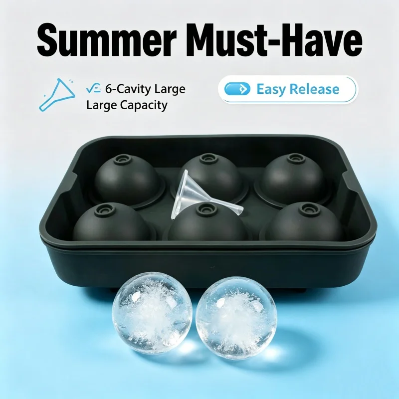 Forma do lodu z 6 przegródkami – Ice Mold Sphere recenzja i cena