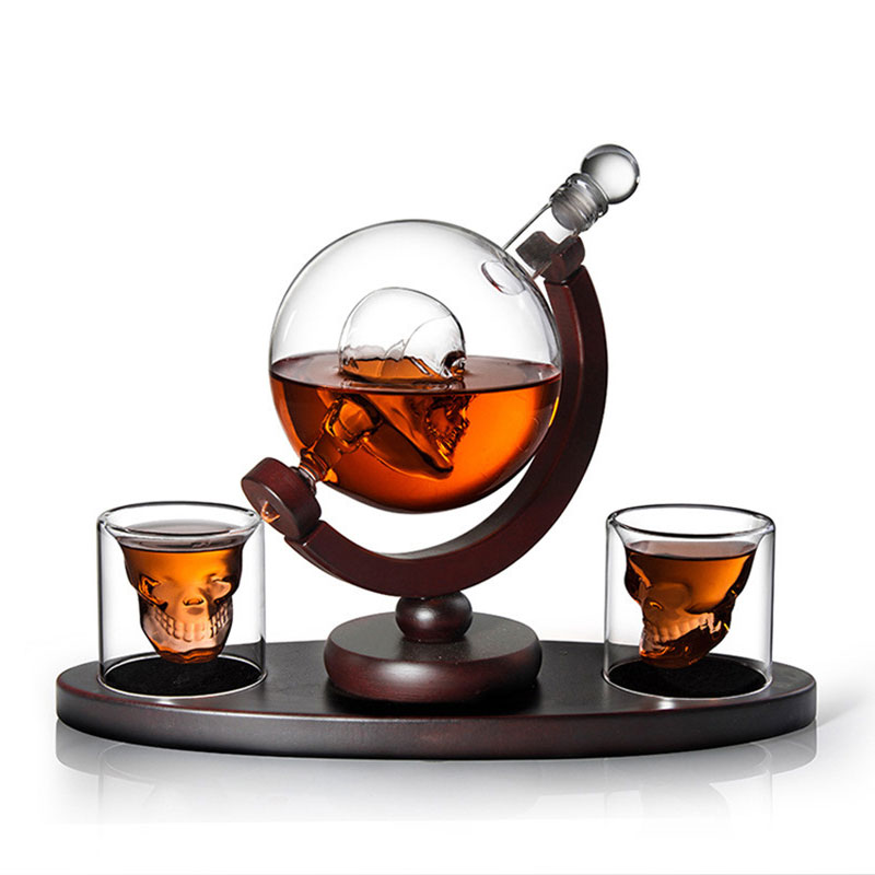 Zestaw karafki do whisky Skull – Decanter Globe Set recenzja i cena
